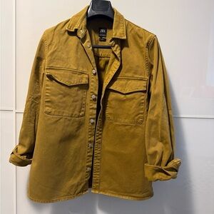 Zara Men’s Tan Lightweight Shirt Jacket